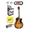 Washburn J5TSK Semi-hollow Archtop Electric Guitar w/Case, Tuner plus More #1 small image
