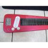 Lap Steel guitar with case, Red #4 small image