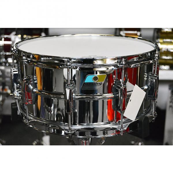 Custom Ludwig Supraphonic LM402 6.5&quot;x14&quot; Snare Drum - Blue and Olive badge #1 image