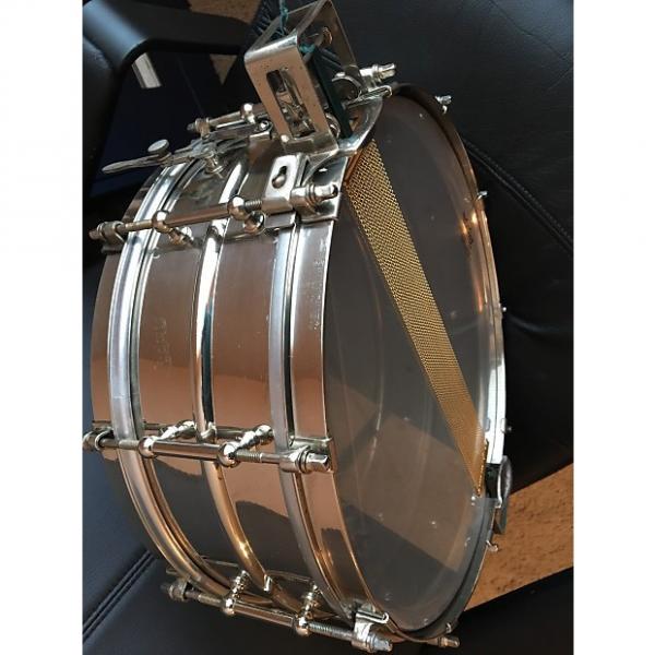 Custom Ludwig 5x14&quot; Super Sensitive Brass Snare Drum w/ Parallel Snare System 1935 nickel brass #1 image