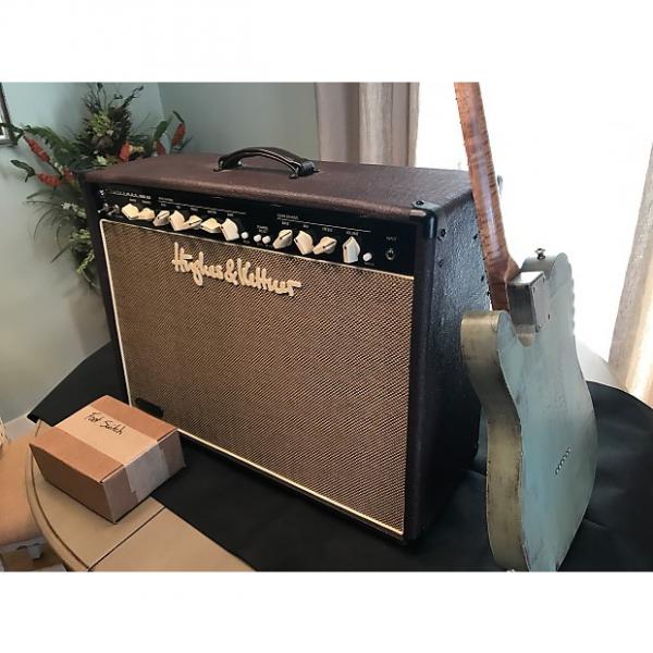 Custom Hughes &amp; Kettner Statesman 6L6 2x12 Oxblood guitar combo amp with cover Vintage Fender style tone #1 image