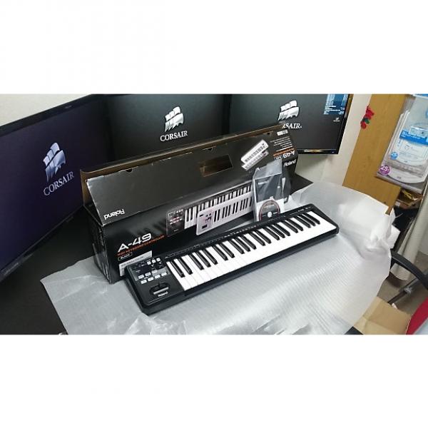 Custom Roland A49 MIDI Controller Keyboard Black #1 image