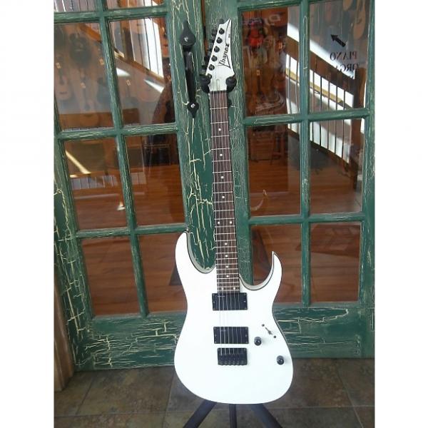 Custom Ibanez RG2EX2 Solid Body Electric Guitar in White w/ Black Binding #1 image
