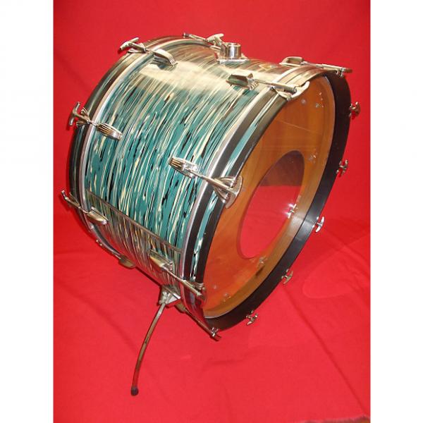 Custom Vintage 1970s Ludwig 26&quot; Oyster Blue Pearl 3-Ply Bass Drum #1 image