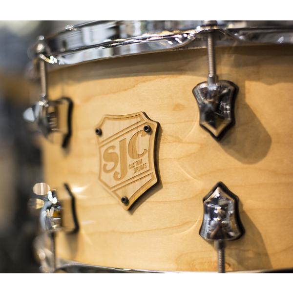 Custom SJC Custom 7x13 Maple Snare Drum in Satin Natural #1 image