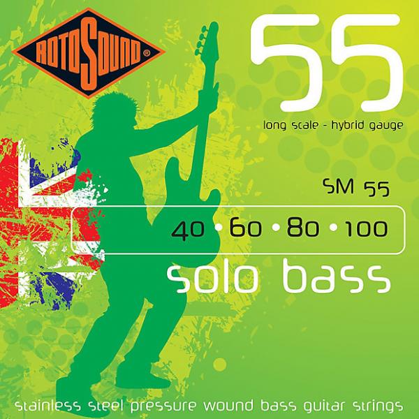 Custom Rotosound SM55 Linea Pressure Wound Bass Guitar Strings 40-100 #1 image