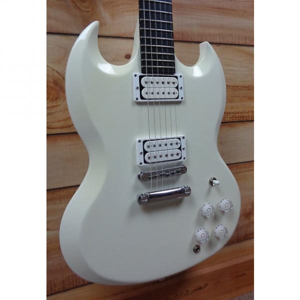 Custom Used 2013 Gibson USA SG Baritone Electric Guitar Alpine White w/Case #1 image