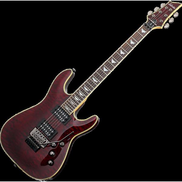 Custom Schecter Omen Extreme-FR Electric Guitar in Black Cherry Finish #1 image