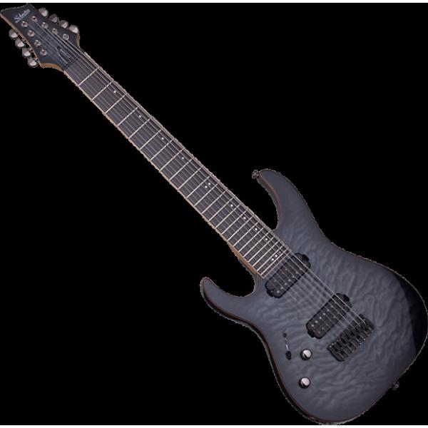 Custom Schecter Banshee-8 Passive Left-Handed Electric Guitar Trans Black Burst #1 image
