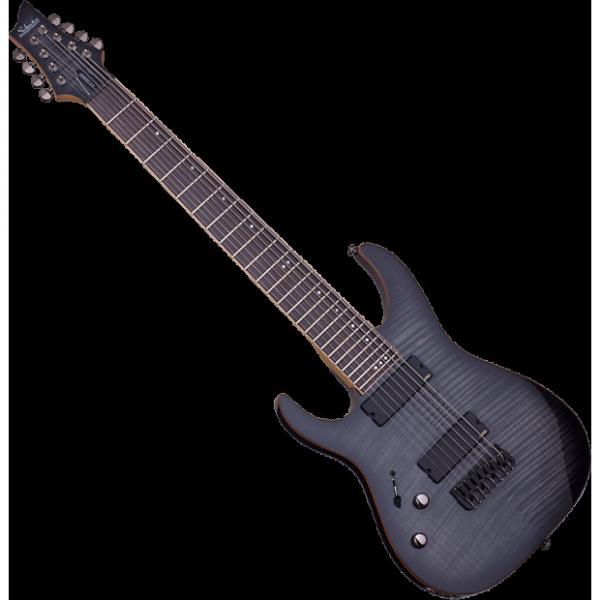 Custom Schecter Banshee-8 Active Left-Handed Electric Guitar Trans Black Burst #1 image