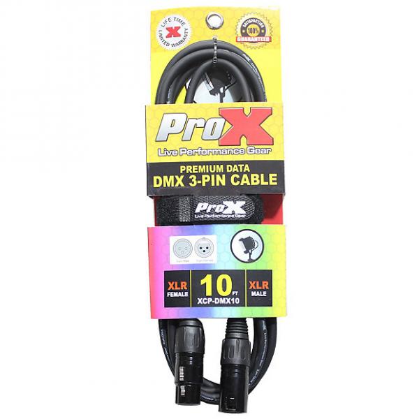 Custom ProX XCP-DMX10 3-Pin DMX Cable Tour-Grade Professional High Performance 10 ft #1 image