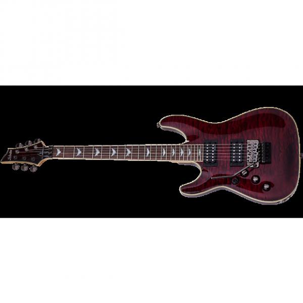 Custom Schecter Omen Extreme-6 FR Left-Handed Electric Guitar in Black Cherry Finish #1 image