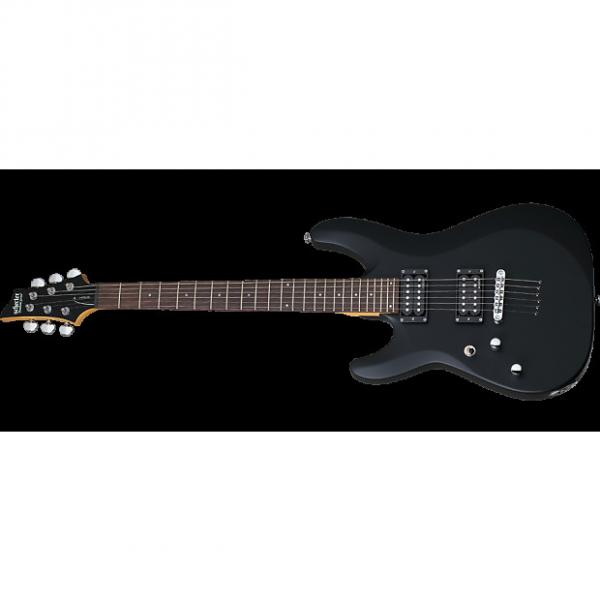 Custom Schecter C-6 Deluxe Left-Handed Electric Guitar Satin Black #1 image
