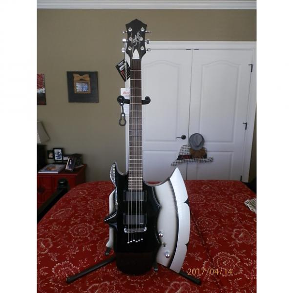 Custom Cort GS-Axe_2 LTD Gene Simmons Guitar w/ EMG PU's. Only 50 Made 2013 Black/SIlver #1 image