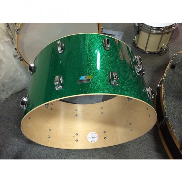 Custom Ludwig classic maple 14x26 bass drum new 2017 Green Sparkle #1 image