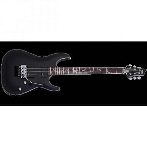 Custom Schecter Damien Platinum-6 FR Electric Guitar Satin Black #1 image