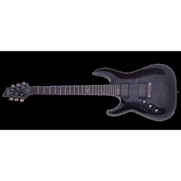 Custom Schecter Hellraiser Hybrid C-1 Left-Handed Electric Guitar Trans Black Burst #1 image