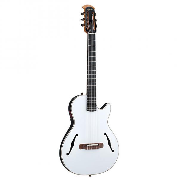 Custom Ovation YM63 Yngwie Malmsteen Viper Nylon-String White Acoustic-Electric Guitar #1 image