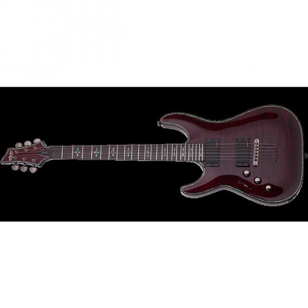 Custom Schecter Hellraiser C-1 Left-Handed Electric Guitar Black Cherry #1 image