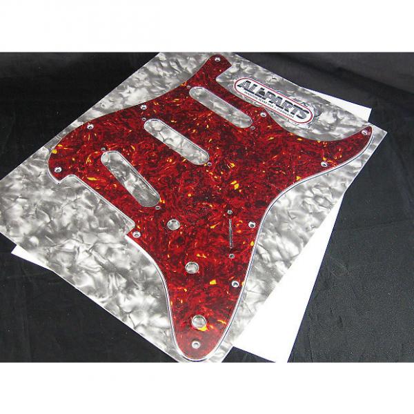 Custom Allparts Strat Pickguard faux Red Tortoise 3ply 11 Hole PG 0552-044 #1 image