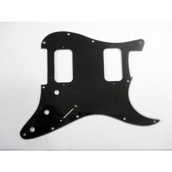 Custom mLaval H-H Pickguard Black for Stratocaster #1 image