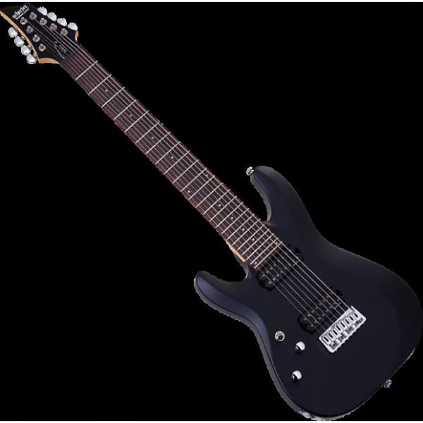 Custom Schecter C-8 Deluxe Left-Handed Electric Guitar Satin Black #1 image