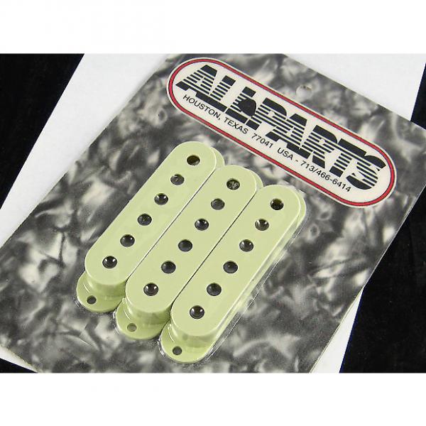 Custom Allparts Strat Pickup Covers Set of 3 Mint Green 2 1/16&quot; Spacing PC 0406-024 #1 image