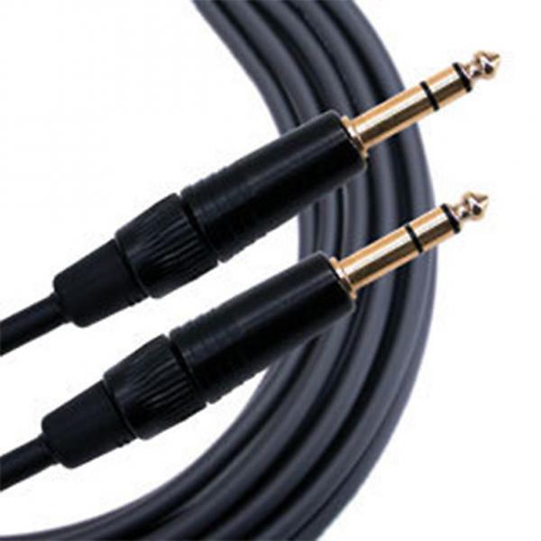 Custom Mogami Gold TRS to TRS Patch Cable 6 Foot #1 image