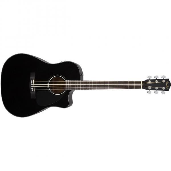 Custom Fender CD-60CE Black with Case #1 image