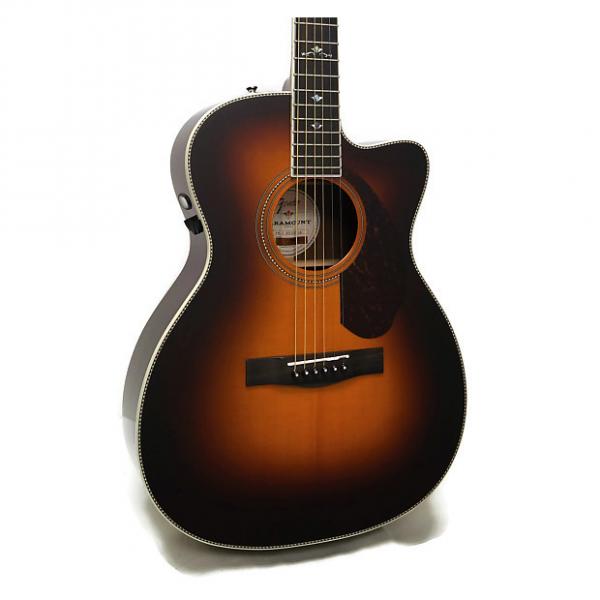Custom Fender PM-3 Deluxe Paramount Series Triple-0 Acoustic-Electric Guitar w/ Case - Vintage Sunburst #1 image
