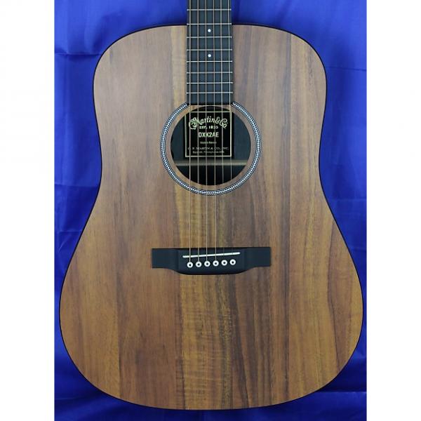 Custom Martin X Series DXK2AE Koa Dreadnought Acoustic Electric Guitar Natural #1 image