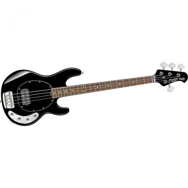 GREAT NEW STERLING MODEL RAY34-BK BLACK GLOSS 4 STRING ELECTRIC BASS GUITAR #1 image