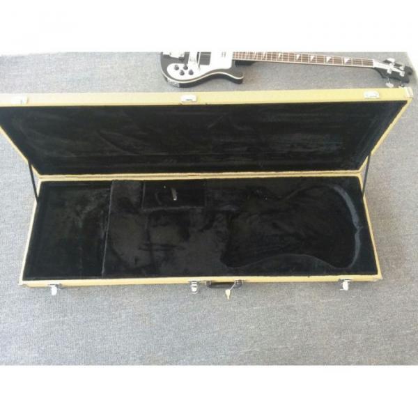 Custom 4003 White With Black Bindings Rickenbacker Electric Bass #4 image