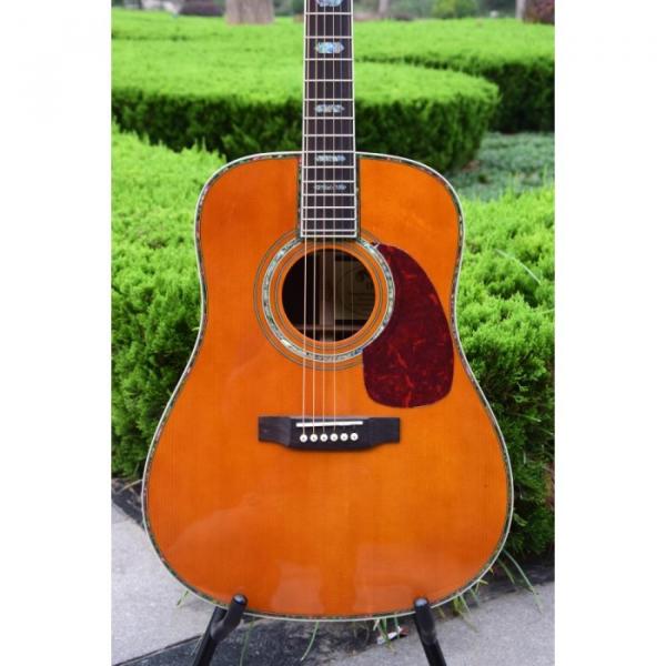Custom Shop Solid Spruce Top Ply Rosewood Back and Sides D45 Martin Amber Acoustic Guitar #1 image