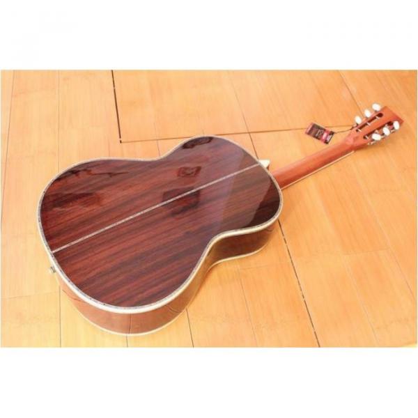 Custom Shop Martin D45 1833 Cedar Wood Body Acoustic Guitar Sitka Solid Spruce Top With Ox Bone Nut &amp; Saddler #2 image