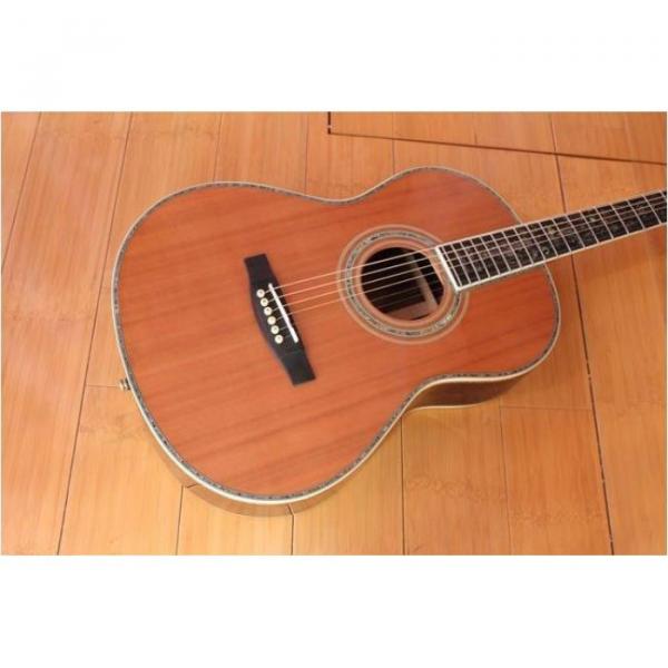 Custom Shop Martin D45 1833 Cedar Wood Body Acoustic Guitar Sitka Solid Spruce Top With Ox Bone Nut &amp; Saddler #4 image