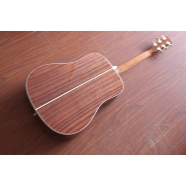 Custom Shop CMF Martin D45 Natural Acoustic Guitar Sitka Solid Spruce Top With Ox Bone Nut &amp; Saddler #2 image