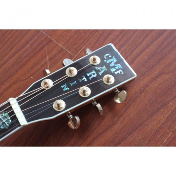 Custom Shop CMF Martin D45 Natural Acoustic Guitar Sitka Solid Spruce Top With Ox Bone Nut &amp; Saddler #4 image