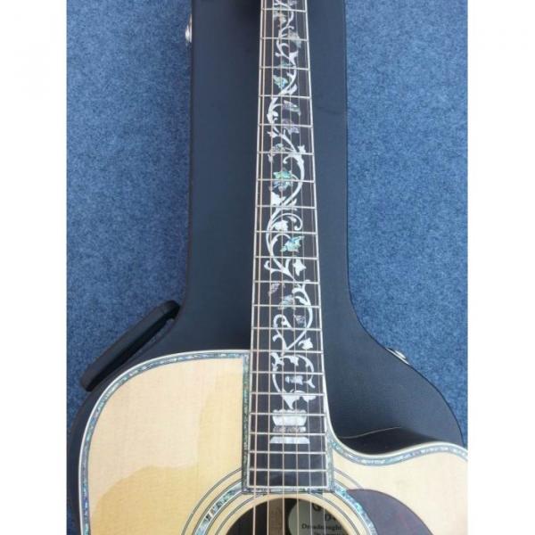 Custom Shop 1833 Martin D45 Natural Acoustic Guitar Cutaway Sitka Solid Spruce Top With Ox Bone Nut &amp; Saddler #5 image