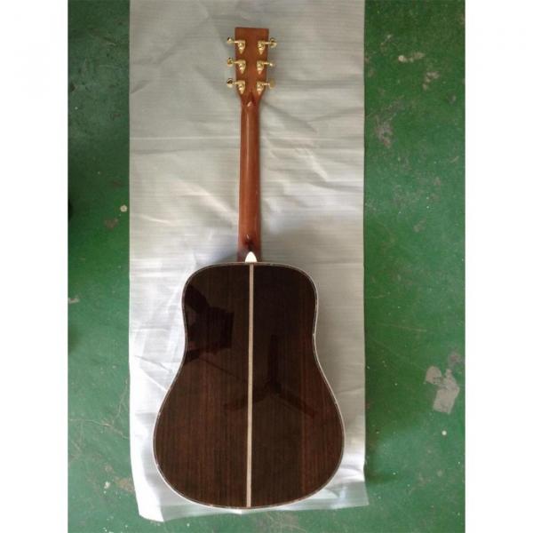 Custom Shop 1833 Martin D45 Natural Acoustic Electric Guitar Sitka Solid Spruce Top With Ox Bone Nut &amp; Saddler #4 image