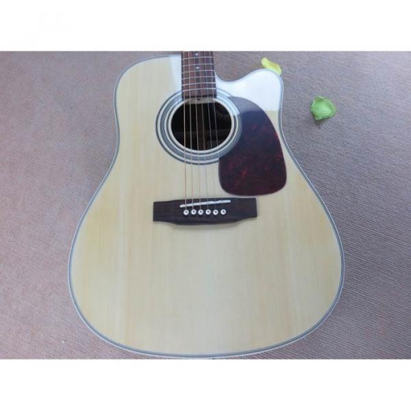 Custom Martin Natural D28 Acoustic Electric Guitar with EQ fishman Sitka Solid Spruce Top With Ox Bone Nut &amp; Saddler #1 image