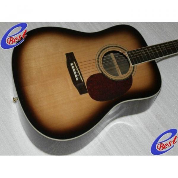 Custom CMF Martin Veneer D90 Acoustic Guitar Sitka Solid Spruce Top With Ox Bone Nut &amp; Saddler #3 image
