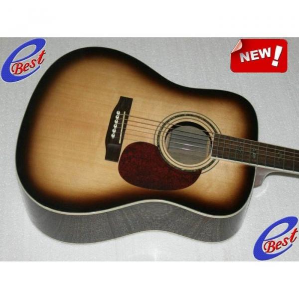 Custom CMF Martin Veneer D90 Acoustic Guitar Sitka Solid Spruce Top With Ox Bone Nut &amp; Saddler #5 image