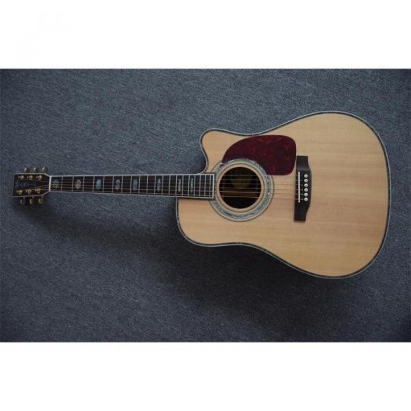 Custom Martin D45S Cutaway Acoustic Guitar Sitka Solid Spruce Top With Ox Bone Nut &amp; Saddler #5 image