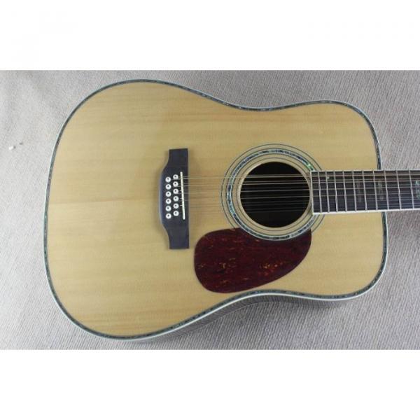 Custom 1833 Martin D45 Natural Acoustic 12 String Guitar Sitka Solid Spruce Top With Ox Bone Nut &amp; Saddler #2 image