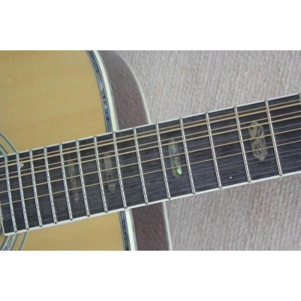 Custom 1833 Martin D45 Natural Acoustic 12 String Guitar Sitka Solid Spruce Top With Ox Bone Nut &amp; Saddler #4 image