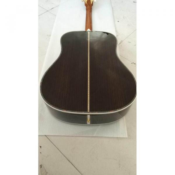 Custom 1833 Martin D45 Amber Acoustic Guitar Sitka Solid Spruce Top With Ox Bone Nut &amp; Saddler #5 image