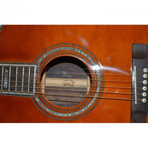 Custom 1833 Martin D45 Amber Acoustic Guitar Sitka Solid Spruce Top With Ox Bone Nut &amp; Saddler #3 image