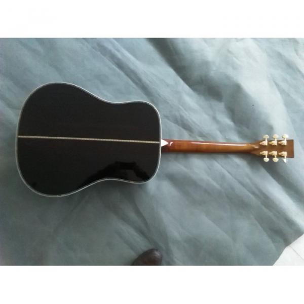 Custom 1833 Martin D45 Amber Acoustic Guitar Sitka Solid Spruce Top With Ox Bone Nut &amp; Saddler #4 image