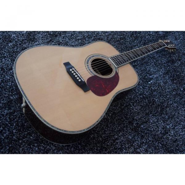 Custom Dreadnought D45S 1833 Martin Acoustic Guitar Sitka Solid Spruce Top With Ox Bone Nut &amp; Saddler #3 image